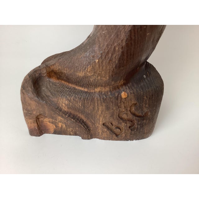 Wood Vintage Chainsaw Bear Wood Carving by Big Sky Carvers For Sale - Image 7 of 7