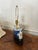 Blue Vintage Blue & White Table Lamp For Sale - Image 8 of 15
