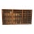 Large Antique Wooden Printer’s Type Case – Letterpress Drawer Wall Display Shelf c.1900 For Sale