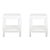 A pairCarl Springer Style White Raffia Wrapped Nightstand For Sale