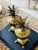 Vintage Mid Century Pair of Brass Pineapple Urns For Sale - Image 4 of 7