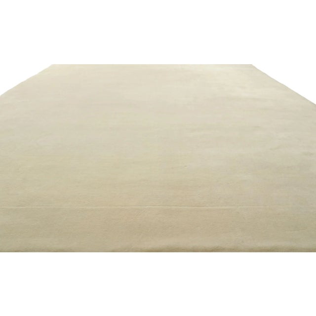 Contemporary Ivory Rug With Luxe Minimalist Style - 08'11 X 11'11 For Sale - Image 4 of 9