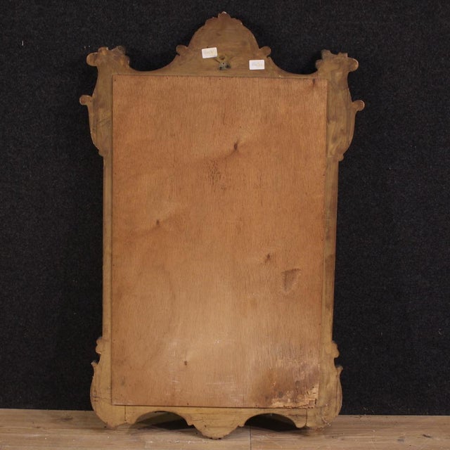 20th Century Italian Painted and Gilded Mirror, 1950s For Sale - Image 10 of 11
