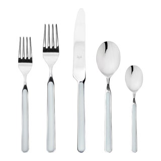 Mepra Fantasia 20-Piece Flatware Set, Light Blue For Sale