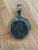 Antique Pendant With Roman Coin and Sterling Silver Setting of Diagonal Frame For Sale - Image 4 of 11