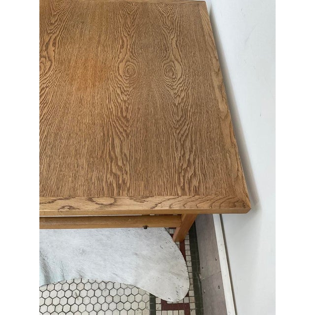Borge Mogensen (Attr.) for FDB Mobler Danish Oak Side Table 1965 For Sale - Image 9 of 13