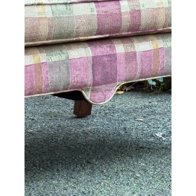 Wood Lambert Furniture Queen Anne High Back Wingback Chairs - A Pair For Sale - Image 7 of 10