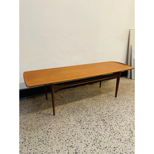 Model FD 503 Teak Coffee Table by Tove & Edvard Kindt-Larsen for France & Søn, 1960s, in Very Good conditions. Designed...