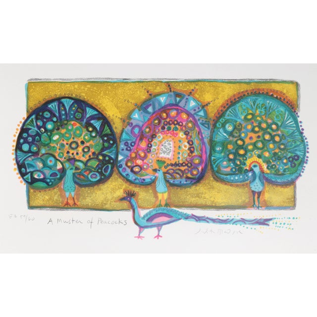 A Muster of Peacocks, Judith Bledsoe For Sale - Image 4 of 4