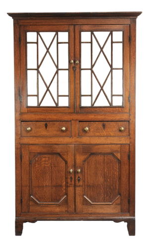 Antique English Oak Cabinet, 1700s