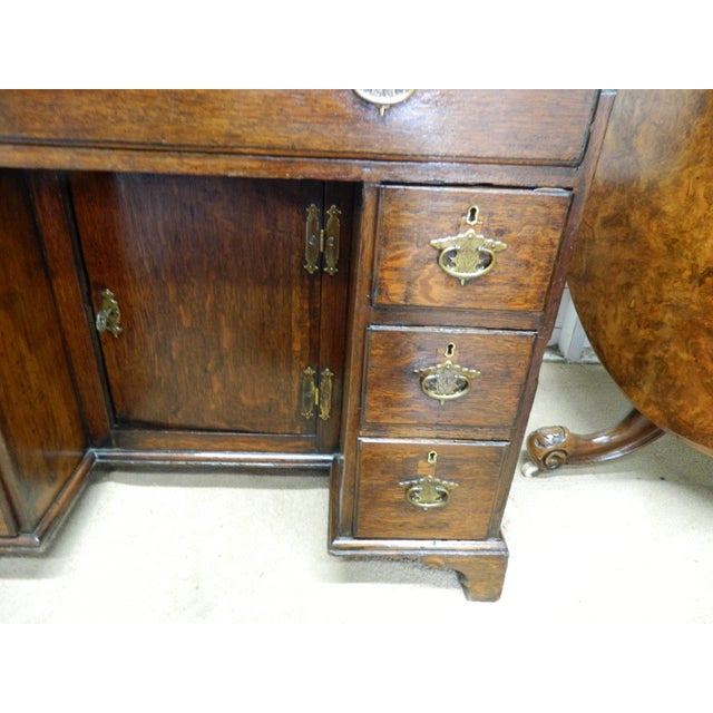 Oak Knee Hole Desk by W.R. Simkin For Sale - Image 9 of 18