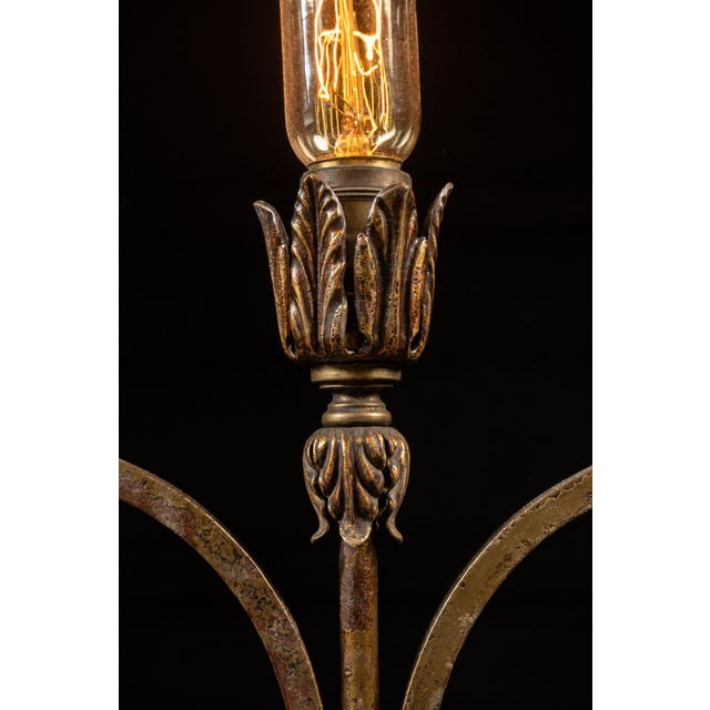Antique Brass Lamp With Ashtray Stand For Sale In Chicago - Image 6 of 8