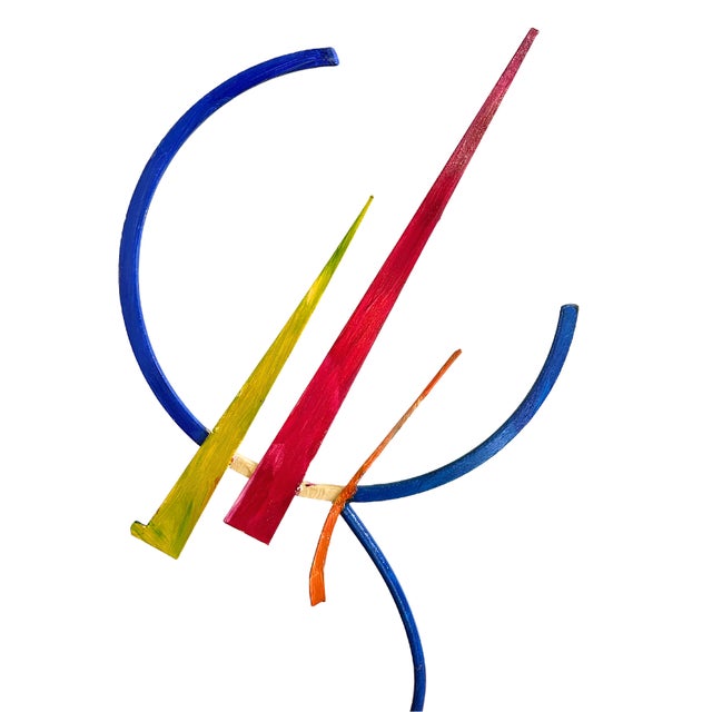 Peter Keil Rare Peter Keil Abstract Metal Stabile Sculpture, Alexander Calder-Inspired For Sale - Image 4 of 4