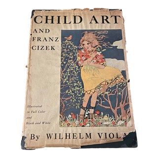 1936 Viennese Secession / Art Nouveau “Child Art and Franz Cizek” Hardback Book With Plates For Sale