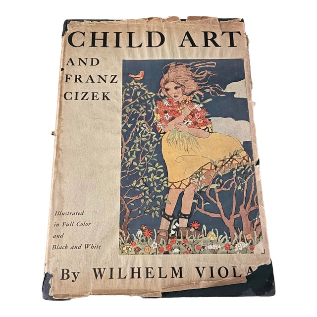 1936 Viennese Secession / Art Nouveau “Child Art and Franz Cizek” Hardback Book With Plates For Sale