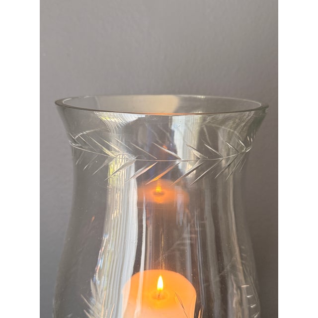 Brass 1970s Patinated Brass Hurricane Candle Holder by Chapman For Sale - Image 8 of 12