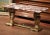 19th Century Italian Marble Top Carved Silver Leaf Trestle Coffee Table For Sale - Image 9 of 9