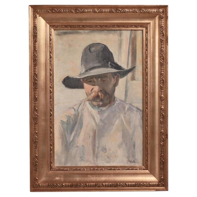 Michael Ancher, Portrait of a Man with Beard, 1890s, 1890s, Oil Painting on Canvas, Framed For Sale - Image 12 of 12