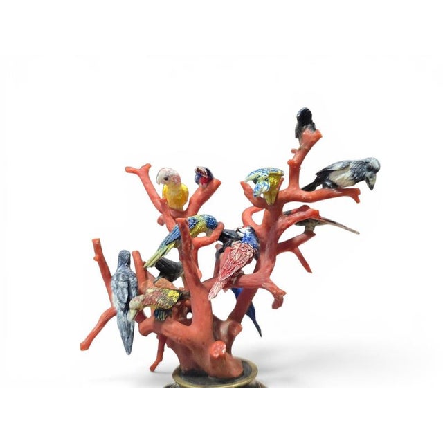 Antique Sculpture with Cockatoos, 1890 For Sale - Image 11 of 12