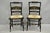 Mid 20th Century Vintage Nichols & Stone Hitchcock Harvest Stencil Painted Black Side Chair Pair For Sale - Image 12 of 12