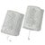 Metal German Structured Glass and Aluminum Wall Light Lamp by Hoffmeister, 1970s, Set of 2 For Sale - Image 7 of 8