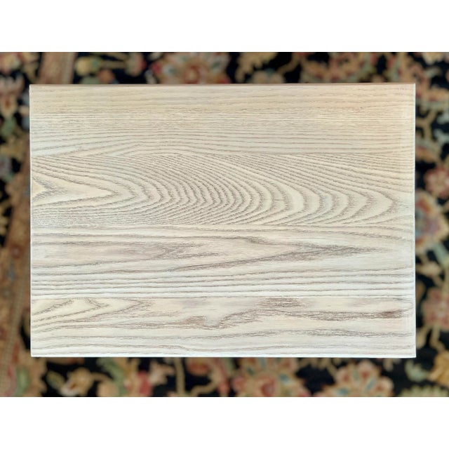 Mid Century Solid Oak Shaker Side Table For Sale - Image 6 of 10