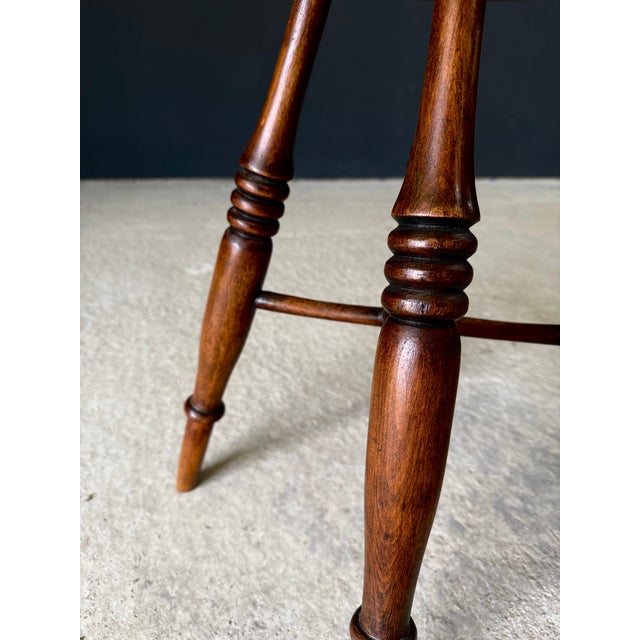 French Provincial Turned Stool, 1940s For Sale - Image 9 of 17