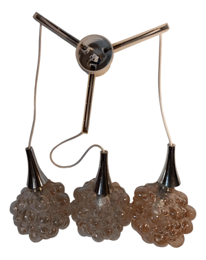 Bubble Glass Cascade Lamp by Helena Tynell for Limburg, 1970s