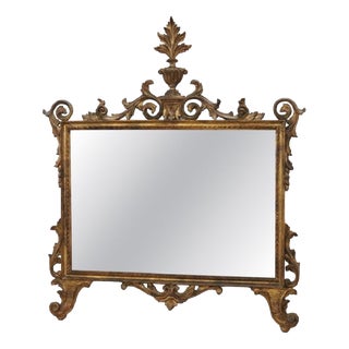 Early 20th Century Gilt Wood Wall Mirror For Sale