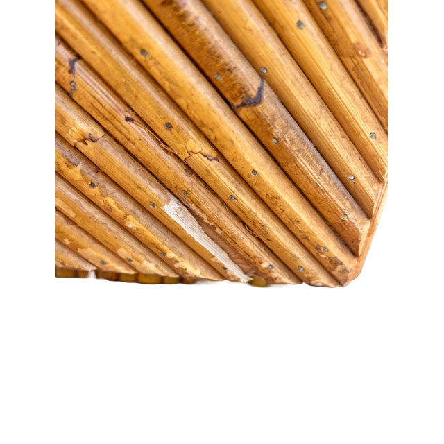 Gabriella Crespi Vintage Rattan Wrapped Wicker Tall Dresser Highboy in Coastal Boho Chic Design For Sale - Image 4 of 11