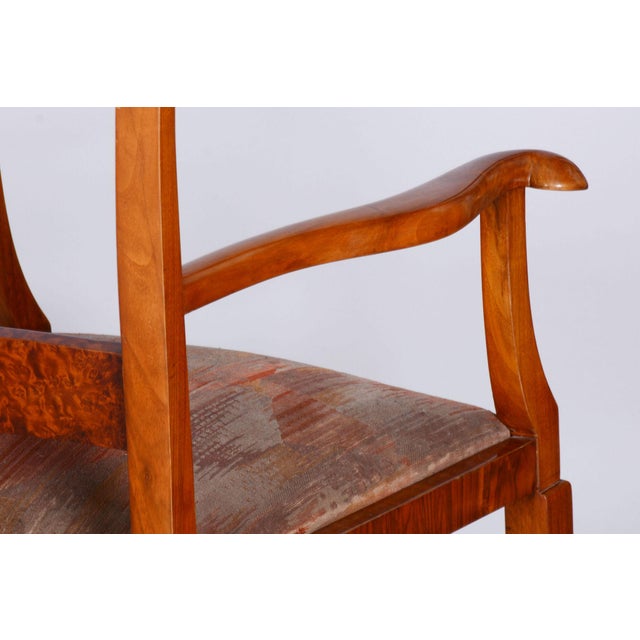 Art Deco Brown Beech Armchairs, Czechia, 1920s, Set of 2 For Sale - Image 6 of 7