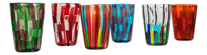 Murano Glass Tequila Cups by Angelo Ballarin for Ribes Studio, 2004, Set of 6