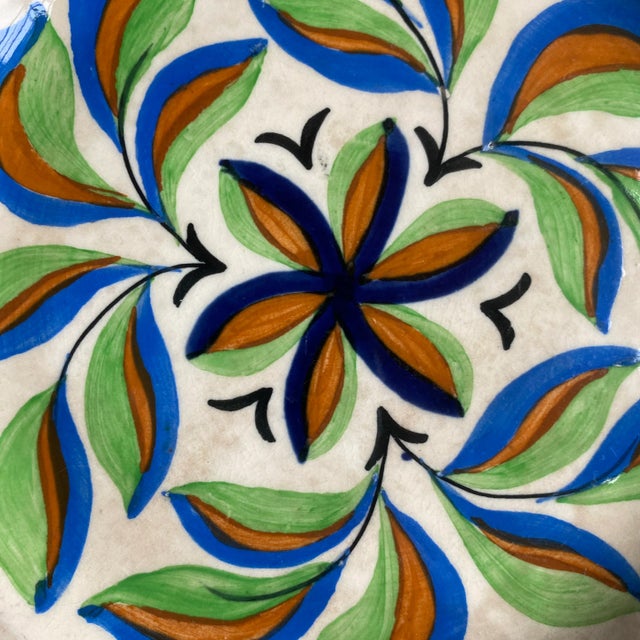 English Vintage English Hand-Painted Baker & Co. Plate For Sale - Image 3 of 9