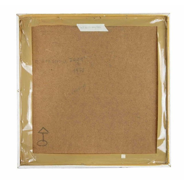 Renato Spagnoli, 7749, 1970s Mixed Media, Framed For Sale - Image 4 of 5