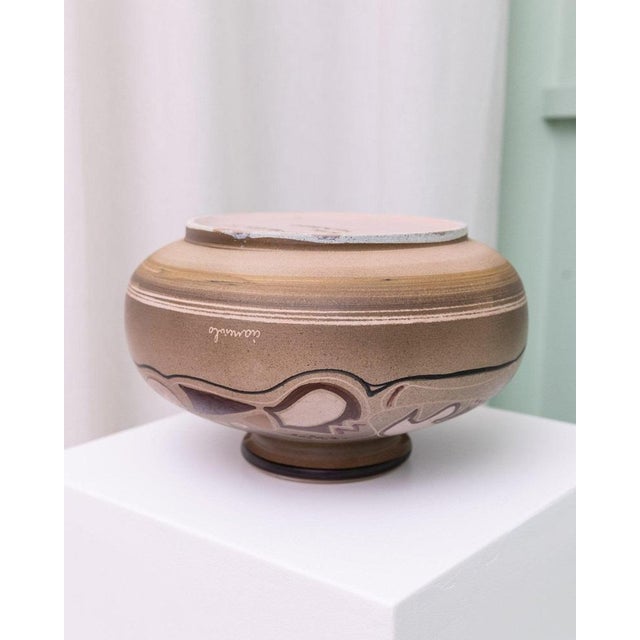 Brown Mid-Century Vase by Cianciolo Noma Messina, 1960s For Sale - Image 8 of 11