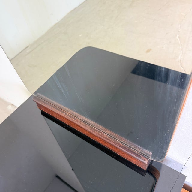 Vintage Burl Walnut Dressing Table by Jindřich Halabala for Up Závody, 1957 For Sale - Image 12 of 14