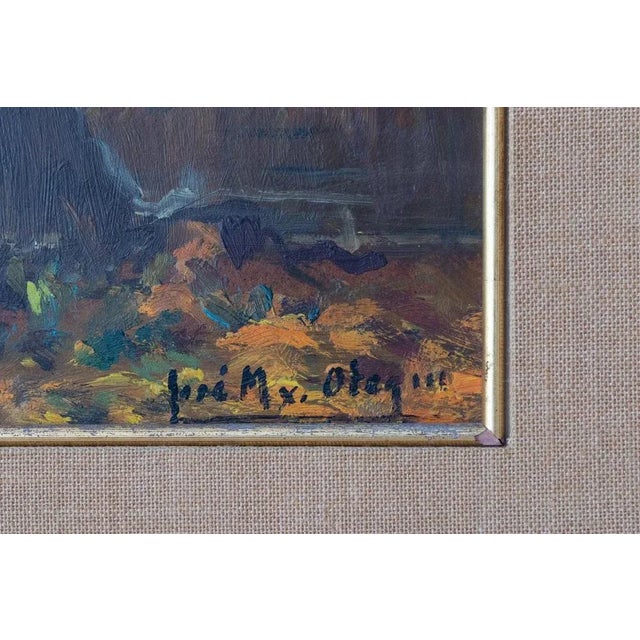 A Sunny Autumn Day: The Secret Garden, 20th Century, Oil on Board For Sale - Image 4 of 6