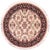 Art Nouveau 1990's Kashan Pak-Persian Beige/Black Wool Round Rug- 6'2'' X 6'3'' For Sale - Image 9 of 9
