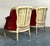 Red Vintage Regency Distressed Velvet Bergere Chairs - A Pair For Sale - Image 8 of 8