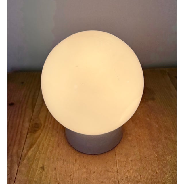 1970s Vintage White Porcelain and Glass Ceiling Light, 1970s For Sale - Image 5 of 12
