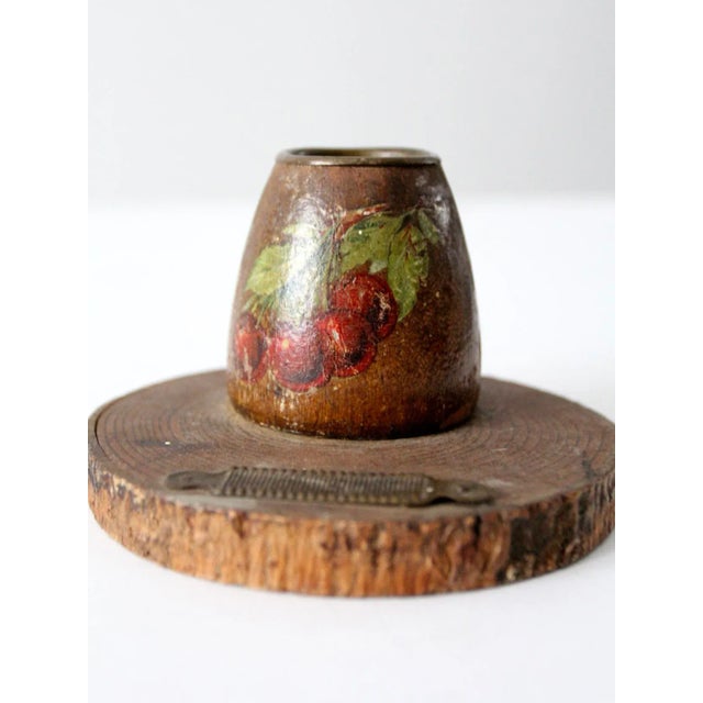 Brown Vintage Match Strike and Holder For Sale - Image 8 of 11