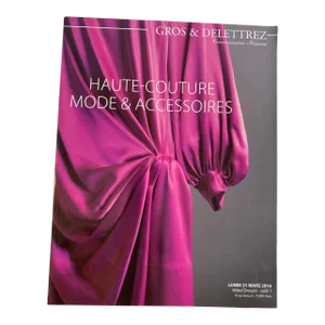Haute Couture Paris Auction Catalog 2016 Published by Gros & Delettrez