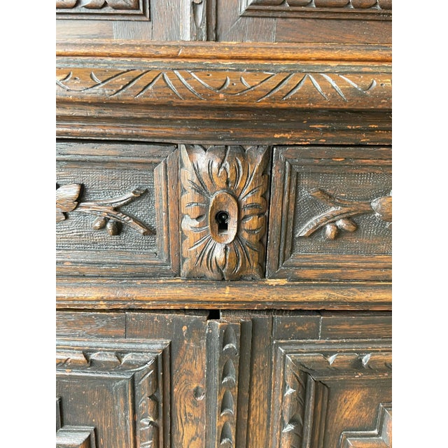 Antique French Hand Carved Wood Cabinet/Buffet 1880s For Sale - Image 10 of 12
