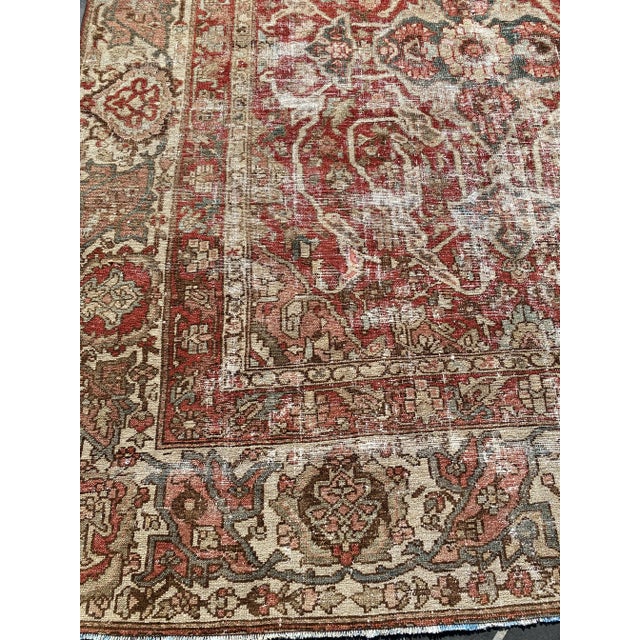 Antique Persian Bakhtiari. This rug is in excellent condition and has a timeless design. Rare to find in this size and color.