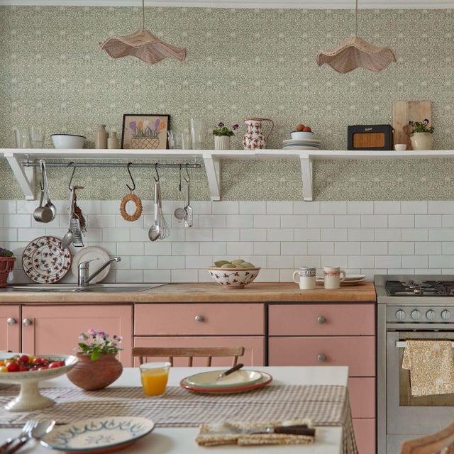 Borage Leafy Arbour Wallpaper | Chairish