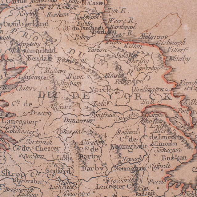 Antique Map of England & Wales, French, Framed Cartography, Georgian, Circa 1780 For Sale - Image 10 of 12