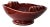 1960s Fortunata Design Italian Art Pottery Bowl in Oxblood Red For Sale