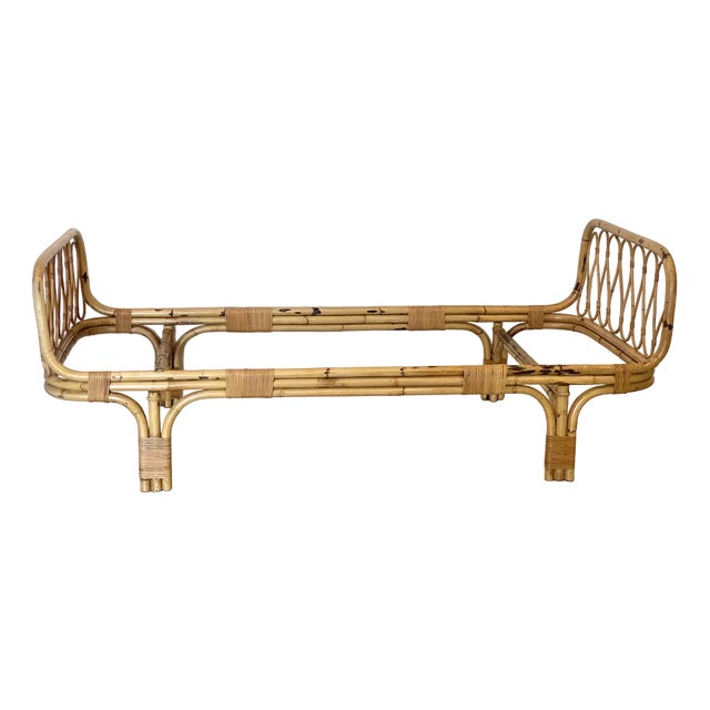 Bamboo Bed, 1970s For Sale