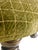 Green Vintage Moss Green Upholstered Footstool With Turned Legs For Sale - Image 8 of 15