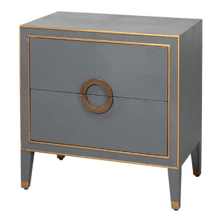 Dark Silver Nightstand For Sale